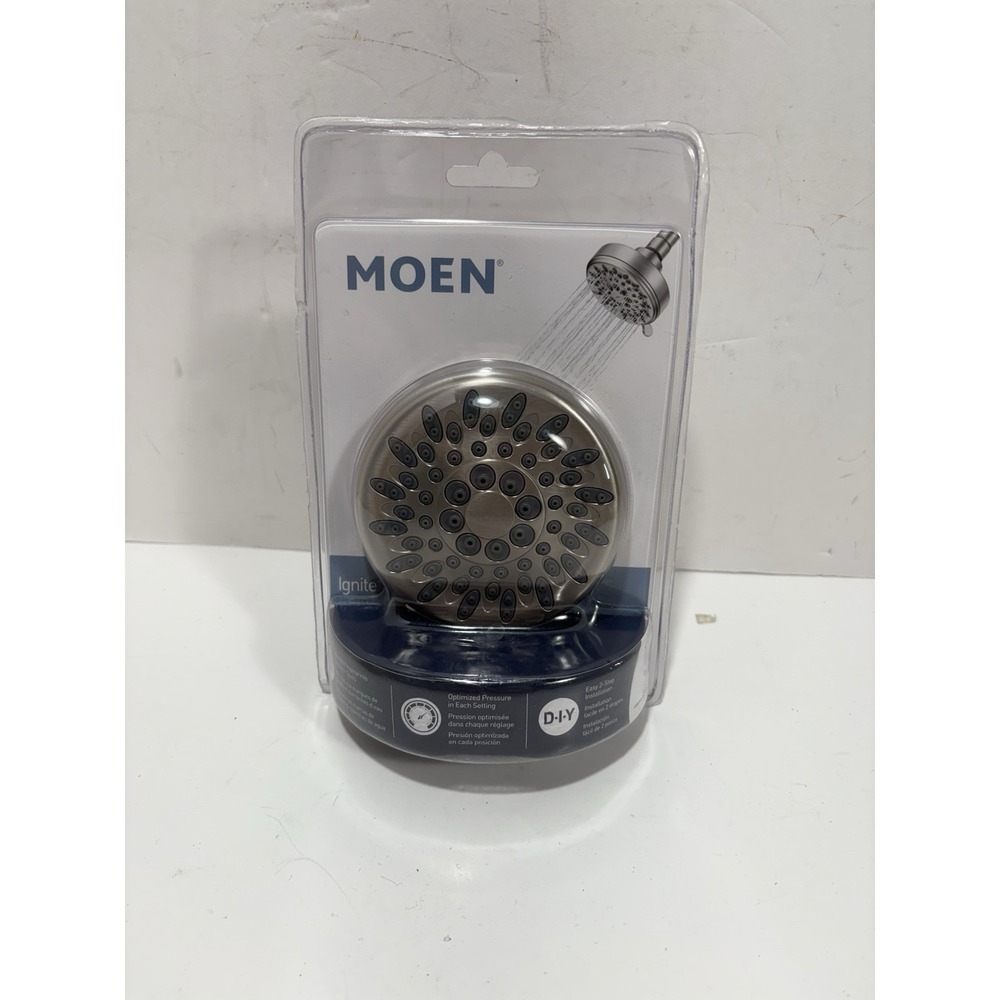 MOEN Ignite 5 Settings Spray Optimized Pressure Shower Head Spot Resistant NIB